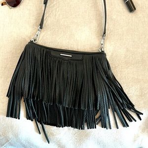 Rebecca Minkoff Leather Fringe Crossbody Bag